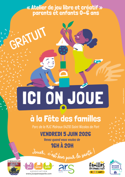  &#127881; FREJ Santé renouvelle l'expérience : un atelier Ici on Joue® à la Fête des Familles de Saint-Nicolas-de-Port !